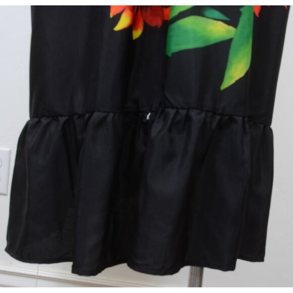 Signature Collection Plus Size 2X Floral Hawaiian Summer Tank Maxi Dress Colorfu - Picture 6 of 10